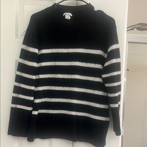 H&M Black and White Striped Sweater